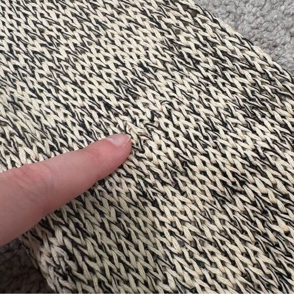 Eileen Fisher Open Knit Marled Organic Cotton Organic Linen Sweater Size M - Picture 11 of 12